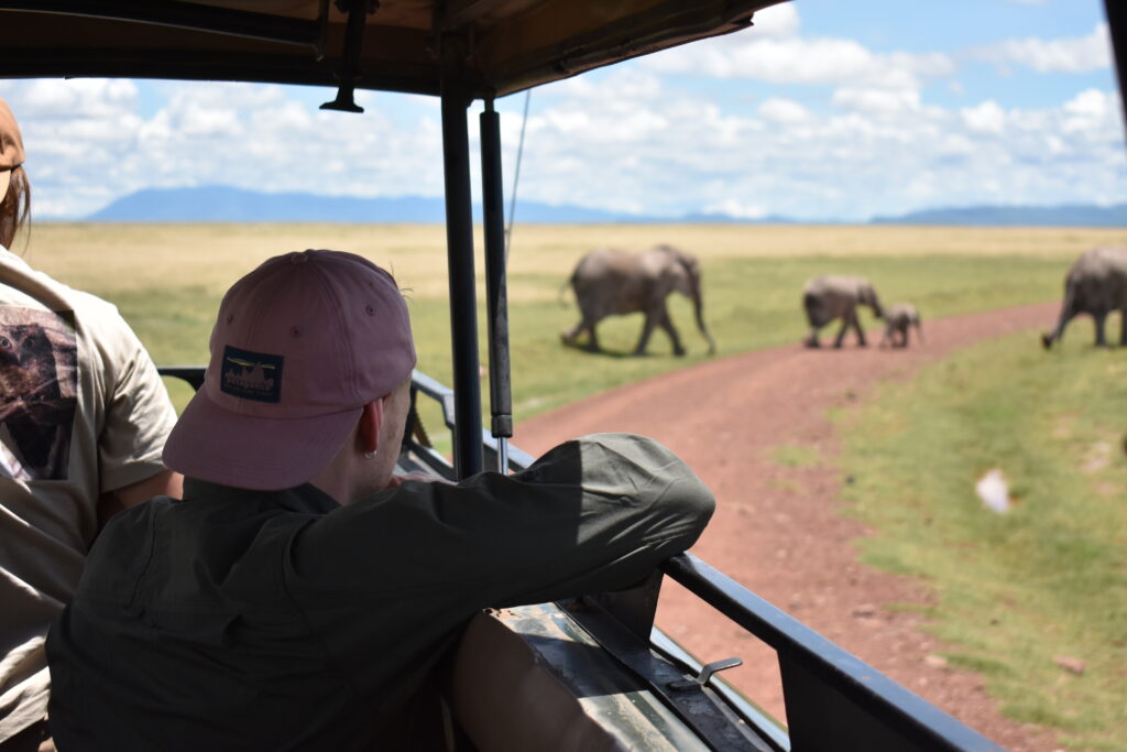 watching elephants at Amboseli on 3 Days Fantastic Amboseli Adventure Safari